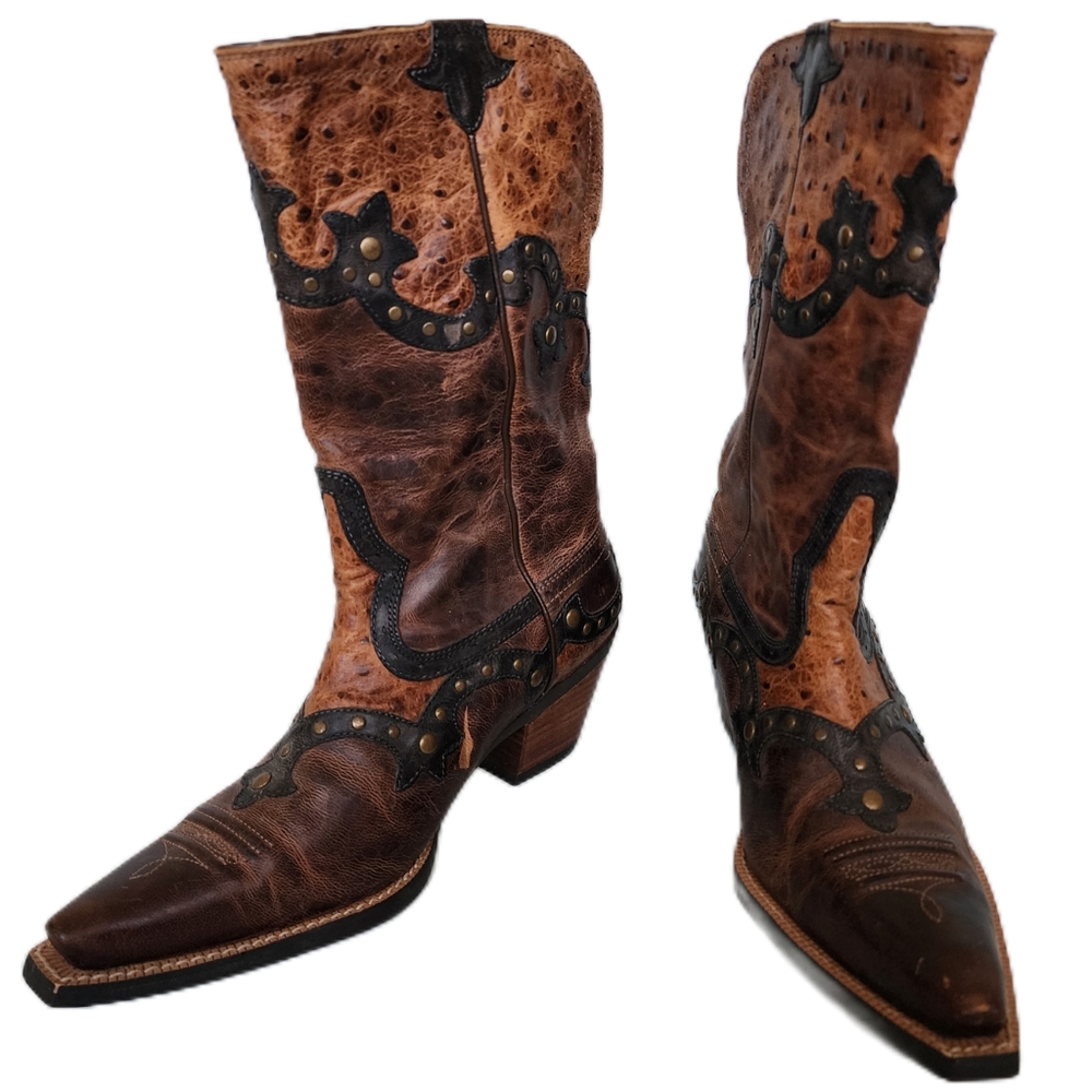 Ariat Style 10008778 Studded Brown Western Cowboy Boots Women’s Size 7B